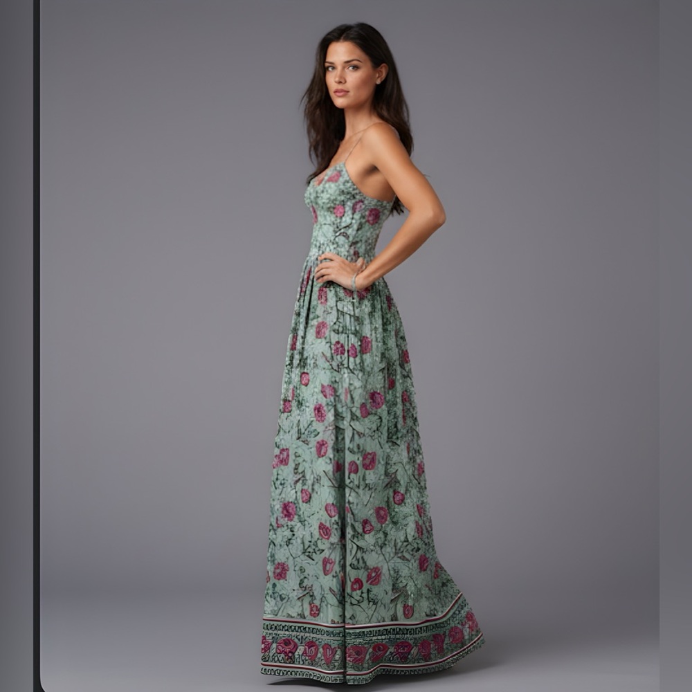 Boho Floral Print Cami Dress - Picture 3 of 14